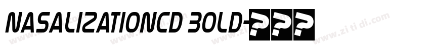 NasalizationCd Bold字体转换